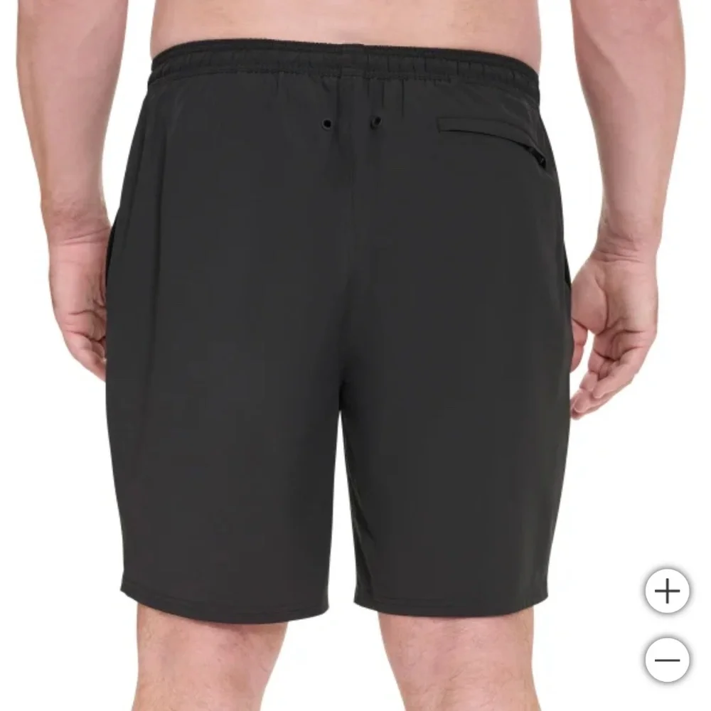 NEW Comfy Men’s Swim Trunks Shorts - Black (L/XL) 🌊 Built-In Liner & Quick Dry!